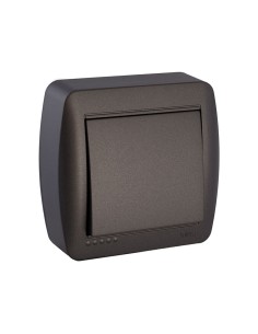 Conmutador de cruce de superficie 10 ax 250 v~. serie mural