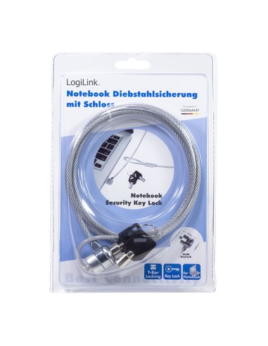 Cable antirrobo para portatil con 2 llaves...