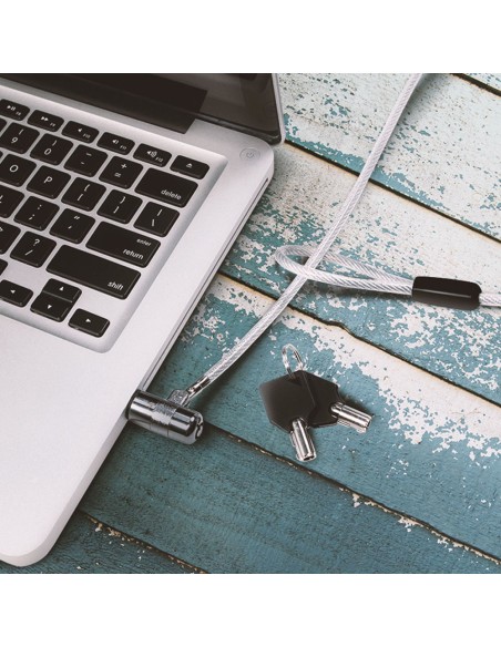 Cable antirrobo para portatil ultrafino con 2 llaves logilink