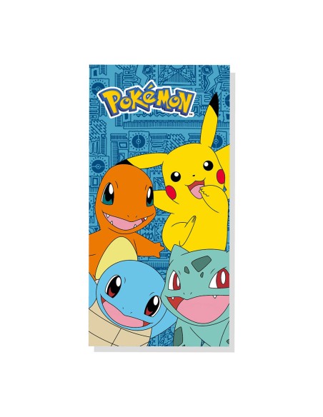 Toalla playa algodon 300g 70 x 140cm pokemon