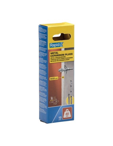 Taco de expansión metálico ø11x52 tornillo...