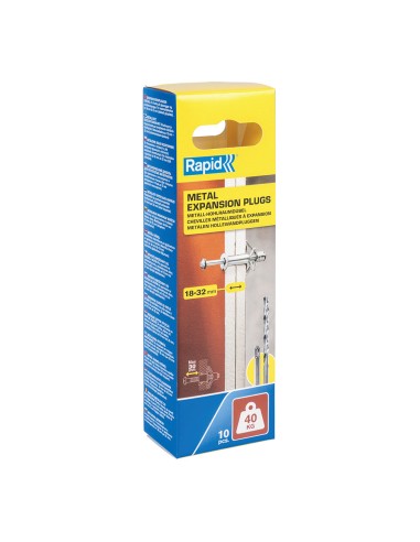 Taco de expansión metálico ø11x65 tornillo...