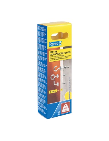 Taco de expansión metálico ø11x37 tornillo ø5...