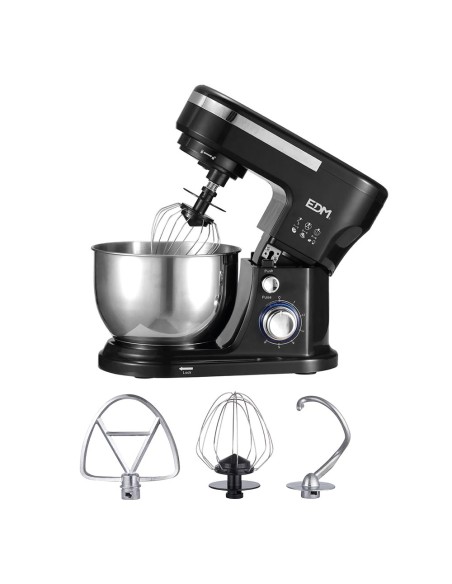 Batidora amasadora 1000w con bol de acero inoxidable 4 l, 32 x 14 x 29 cm