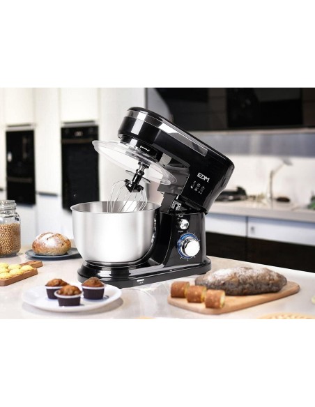 Batidora amasadora 1000w con bol de acero inoxidable 4 l, 32 x 14 x 29 cm