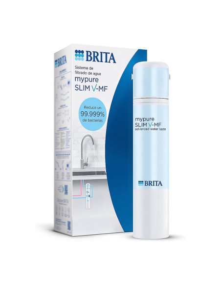 Sistema de filtración de agua para grifo mypure slim v-mf filtro para agua 1053236 brita