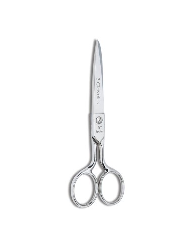 Tijera costura castellana 5" b 3 claveles