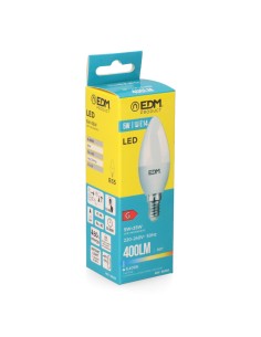 Bombilla vela led e14 5 w 400 lm 6400 k luz fria ø3,5 x 10 cm 2
