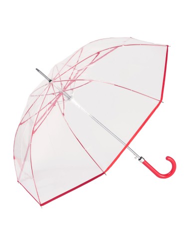 Paraguas largo ø93 cm transparente automático,...