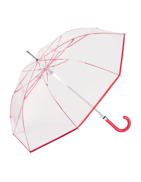 Paraguas largo ø93 cm transparente automático, colores surtidos