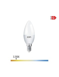 Bombilla vela led e14 5 w 400 lm 3200 k luz calida ø3,5 x 10 cm