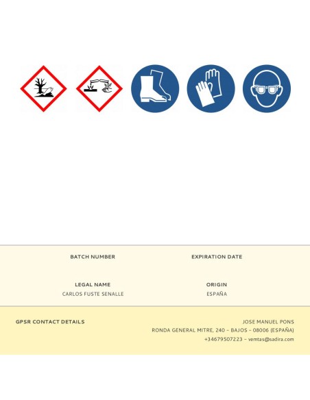 Limpiador de moho naútico 750ml sadira