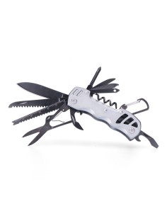 Multiherramienta con mosquetón modelo plateado, serie k2 2