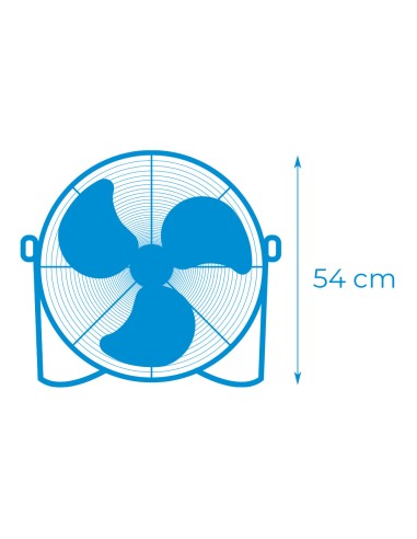 Ventilador industrial de suelo. color negro...