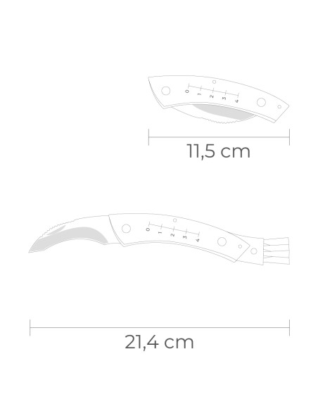 Navaja setas irati con cepillo