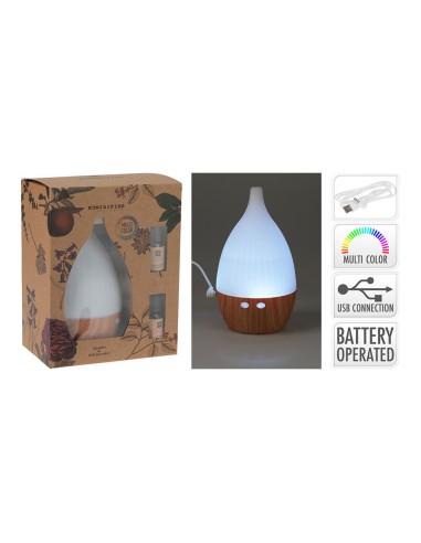 Humidificador con aroma, led multicolor y usb