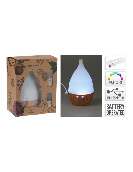 Humidificador con aroma, led multicolor y usb
