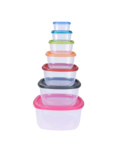 Set 7 fiambreras plástico, 911000160. excellent houseware