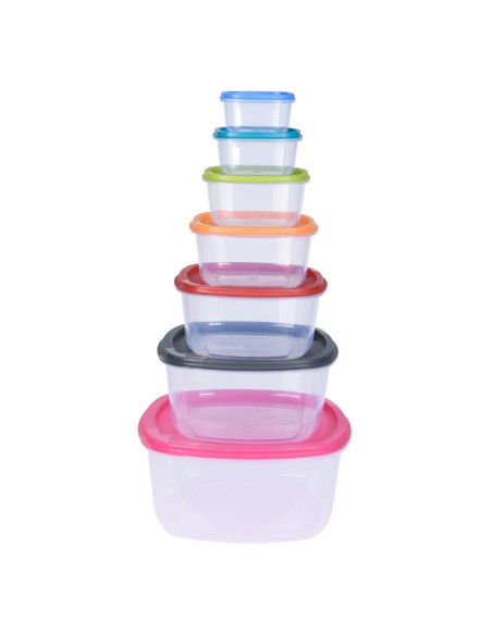 Set 7 fiambreras plástico, 911000160. excellent houseware
