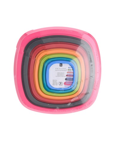 Set 7 fiambreras plástico, 911000160. excellent...