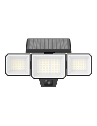 Aplique solar nysil con sensor, negro, 8,7 w,...