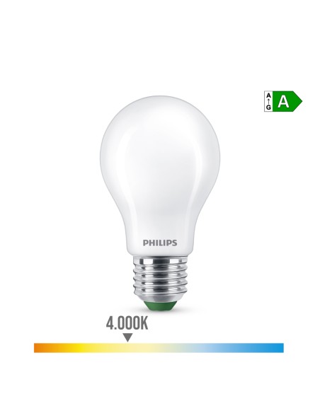 Bombilla ultra efficient led classic e27 7,3 w 1535 im 4000 k, ø6 x 10,4 cm