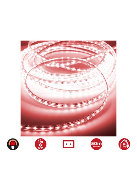 Tira de led 60 leds/m 4,2w/m 220-240v ip44 50 m rojo