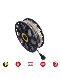 Tira de led 60 leds/m 4,2w/m 220-240v ip44 50 m amarillo 2