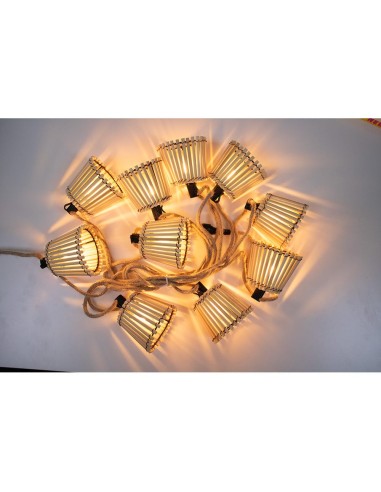 Guirnalda okinawa cable jute 10 bombillas 8 m