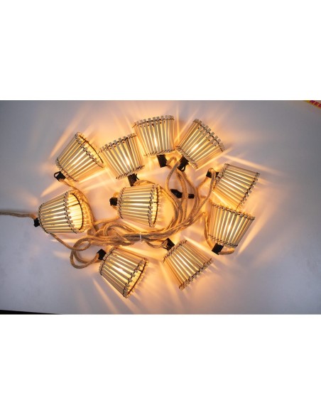 Guirnalda okinawa cable jute 10 bombillas 8 m