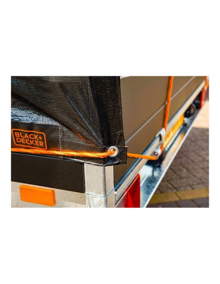 Lona negra para remolque, medidas: 2x3m. black+decker