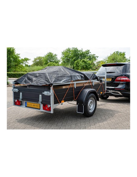 Lona negra para remolque, medidas: 2x3m. black+decker