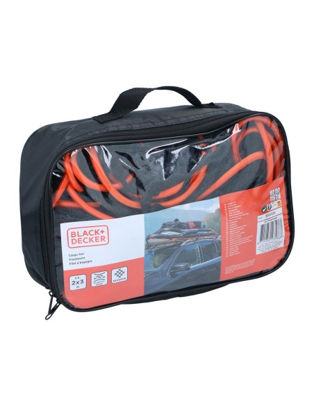 Red de carga elastica, 2x3m, mallado 10x10cm. black+decker