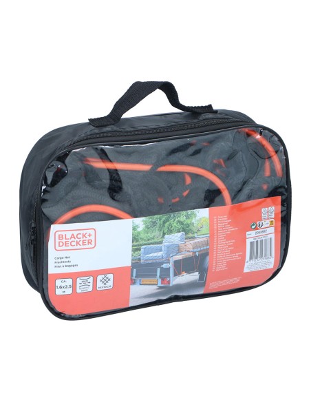 Red de carga elastica 1,6x2,5m, mallado 10x10cm. black+decker