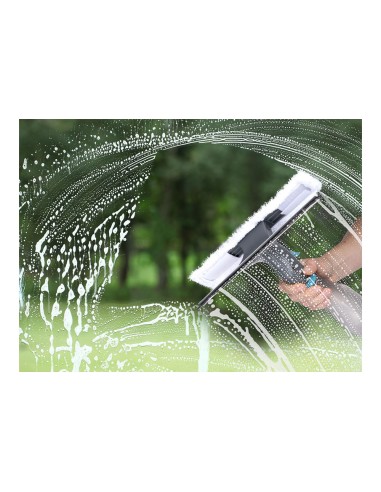 Limpiacristales con mopa y spray todo en uno,...