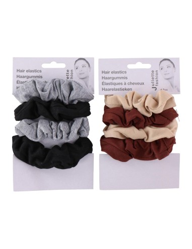 Pack de 4 elásticos para el cabello, 2 colores...