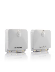 Piloto noche led con sensor movimiento, 2 unidades