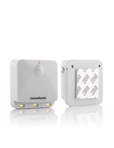 Piloto noche led con sensor movimiento, 2 unidades