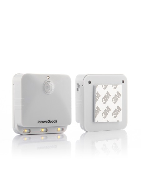 Piloto noche led con sensor movimiento, 2 unidades