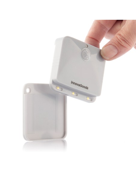 Piloto noche led con sensor movimiento, 2 unidades