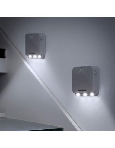 Piloto noche led con sensor movimiento, 2 unidades