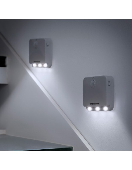 Piloto noche led con sensor movimiento, 2 unidades