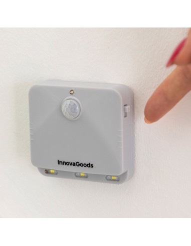 Piloto noche led con sensor movimiento, 2 unidades