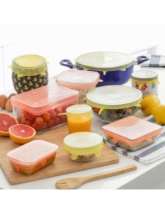 Set 10 tapas de cocina reutilizables lilyd. innovagoods 2