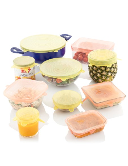 Set 10 tapas de cocina reutilizables lilyd. innovagoods