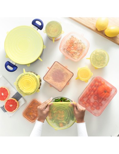 Set 10 tapas de cocina reutilizables lilyd....