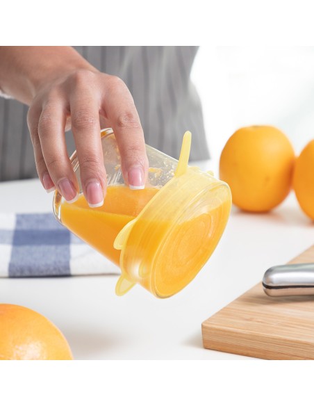 Set 10 tapas de cocina reutilizables lilyd. innovagoods