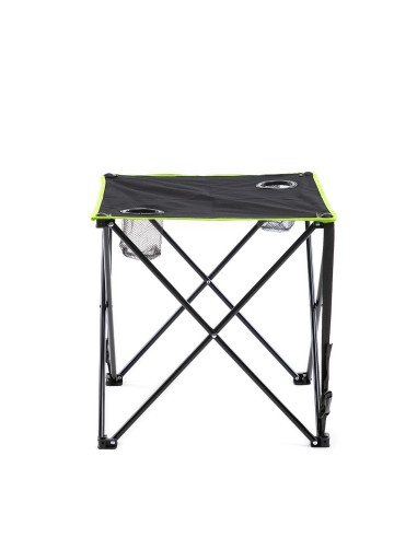 Mesa de camping textil plegable con funda...