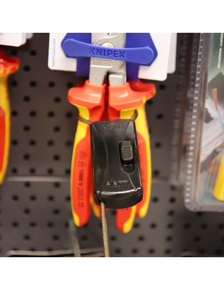 Caja 25 bridas ajustables anti robo para envases con asa 9298600 alpha checkpoint