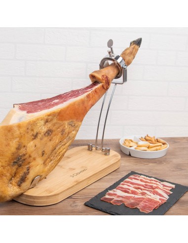 jamonero plegable cabezal giratorio base madera...